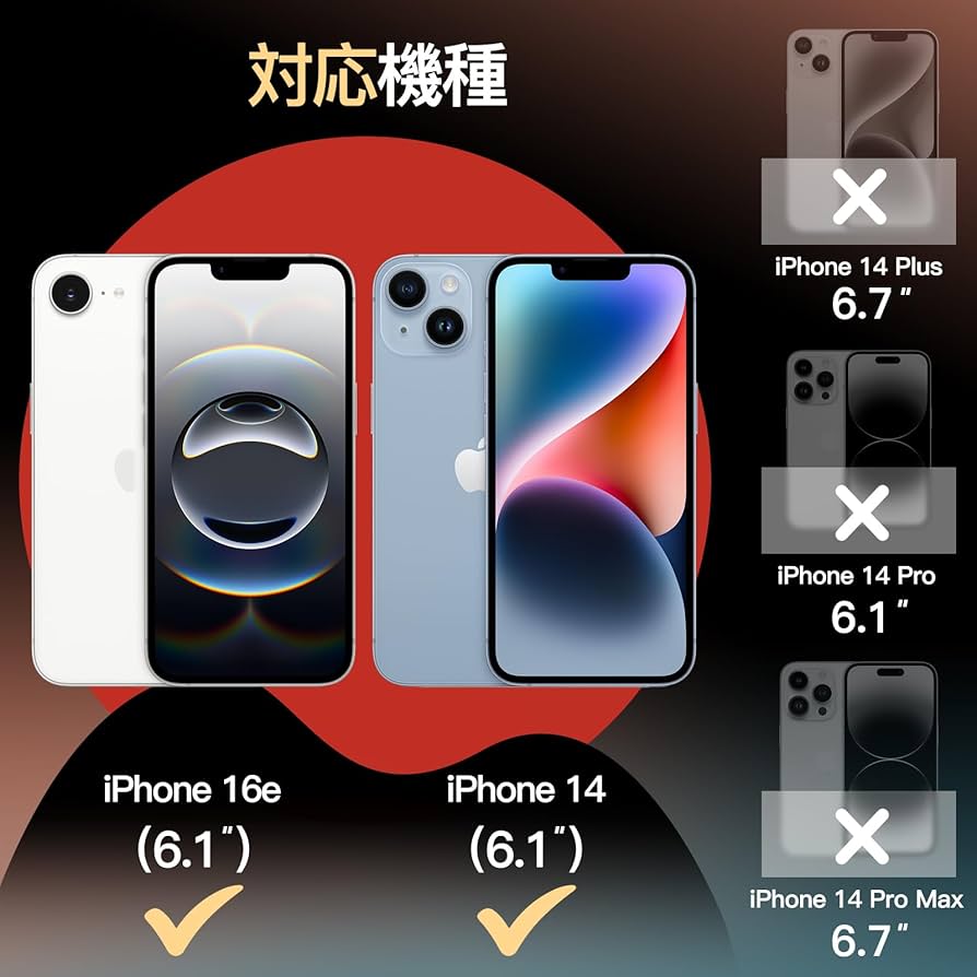フィルム16個　2025年1月まで Amazon | JETech iPhone 16e 2025, iPhone14 6.1インチ用 全面